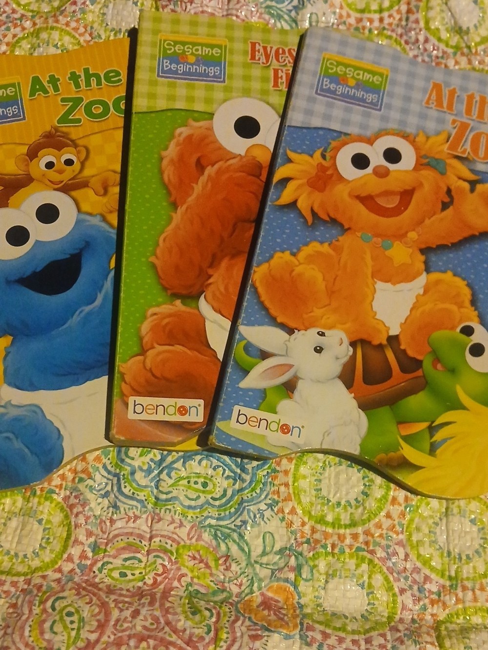 Sesame Beginnings Board Book Set - Orange & Blue Edition by Bendon..as Is